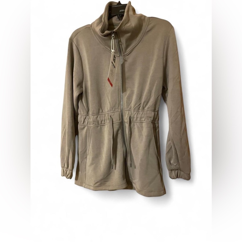 Elegant Gray Utility Jacket for Women